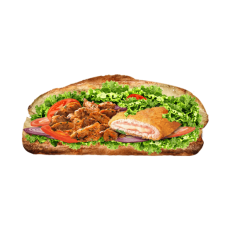 Sandwich Escalope de Poulet et Cordon Bleu